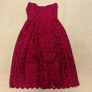 Strapless cocktail dress